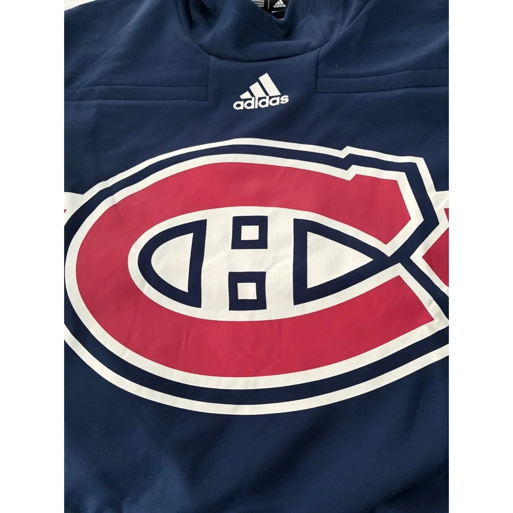 Men's XL NWOT‎ Montreal Canadiens adidas Navy Reverse Retro Pullover Hoodi